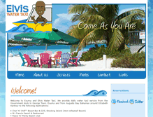 Tablet Screenshot of elviswatertaxi.com